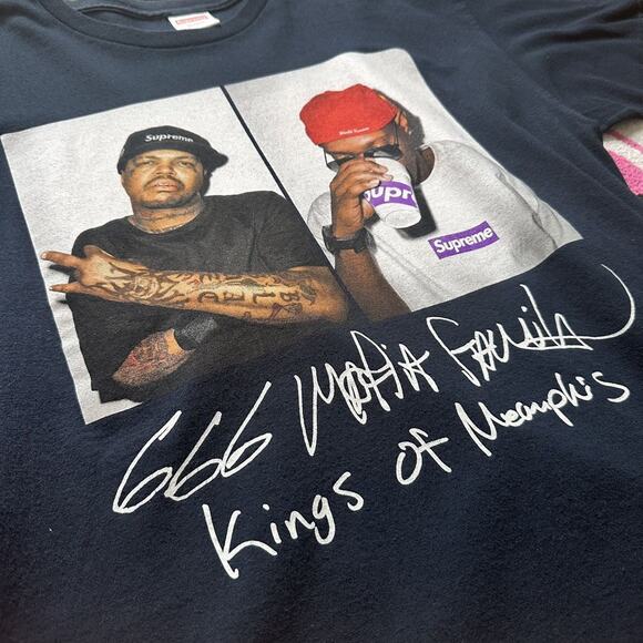Supreme Three 6 Mafia Tee – Size Large – Gently Used - Picture 3 of 6